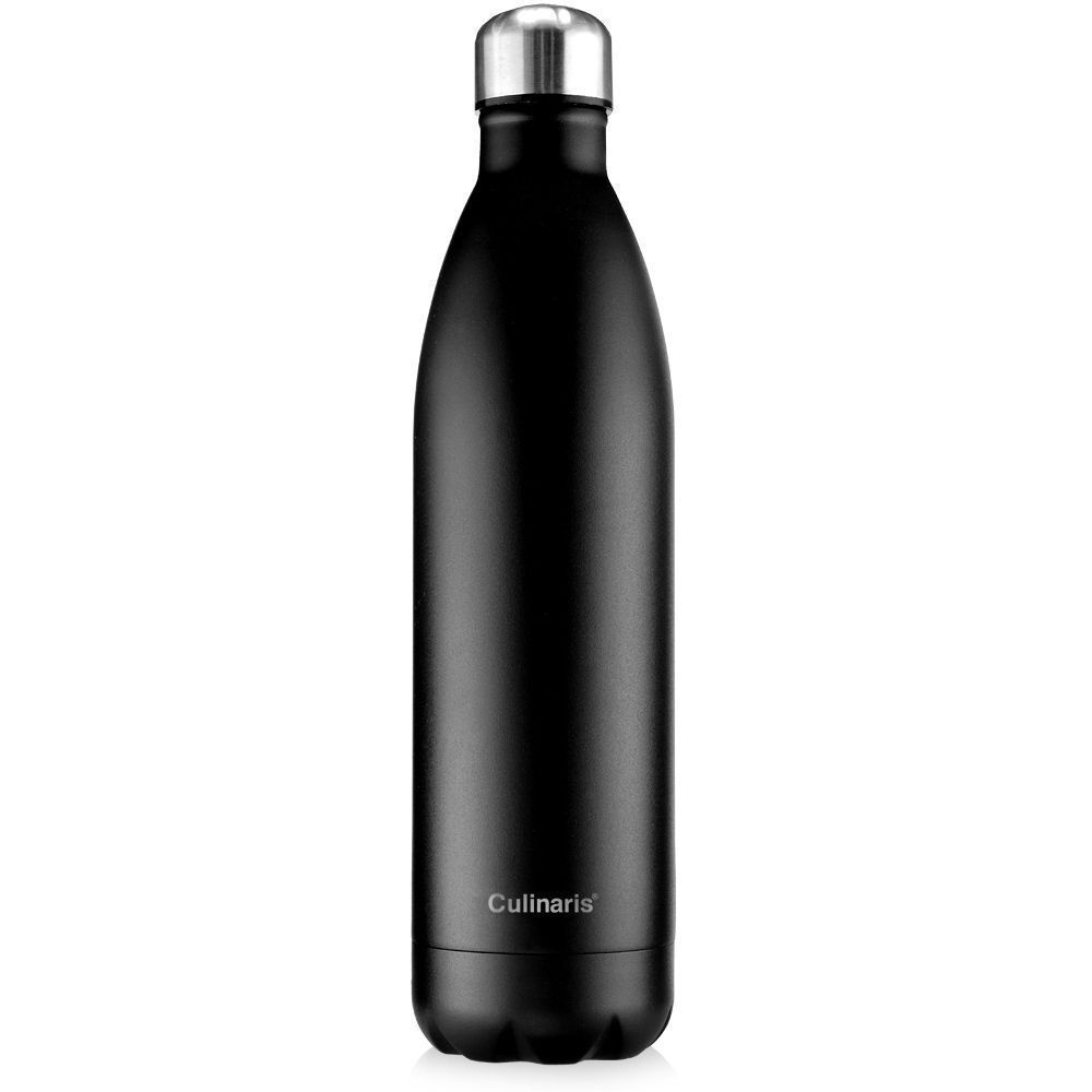 Isolierflasche - 1000 ml - schwarz | Culinaris