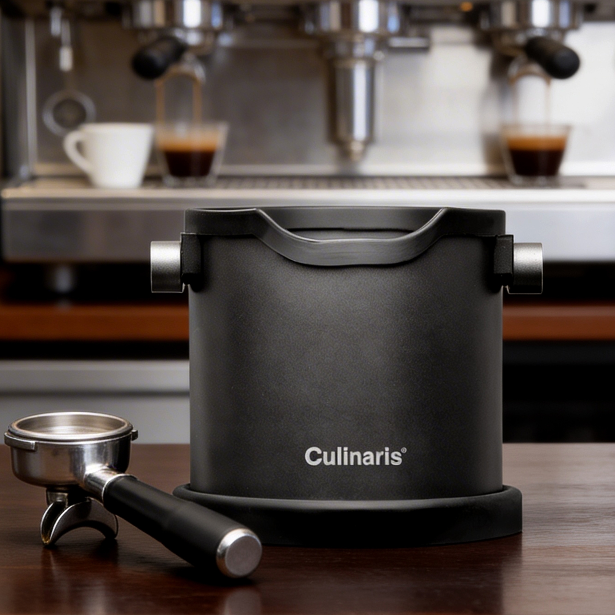 Espresso Ausschlagdose - schwarz matt | Culinaris