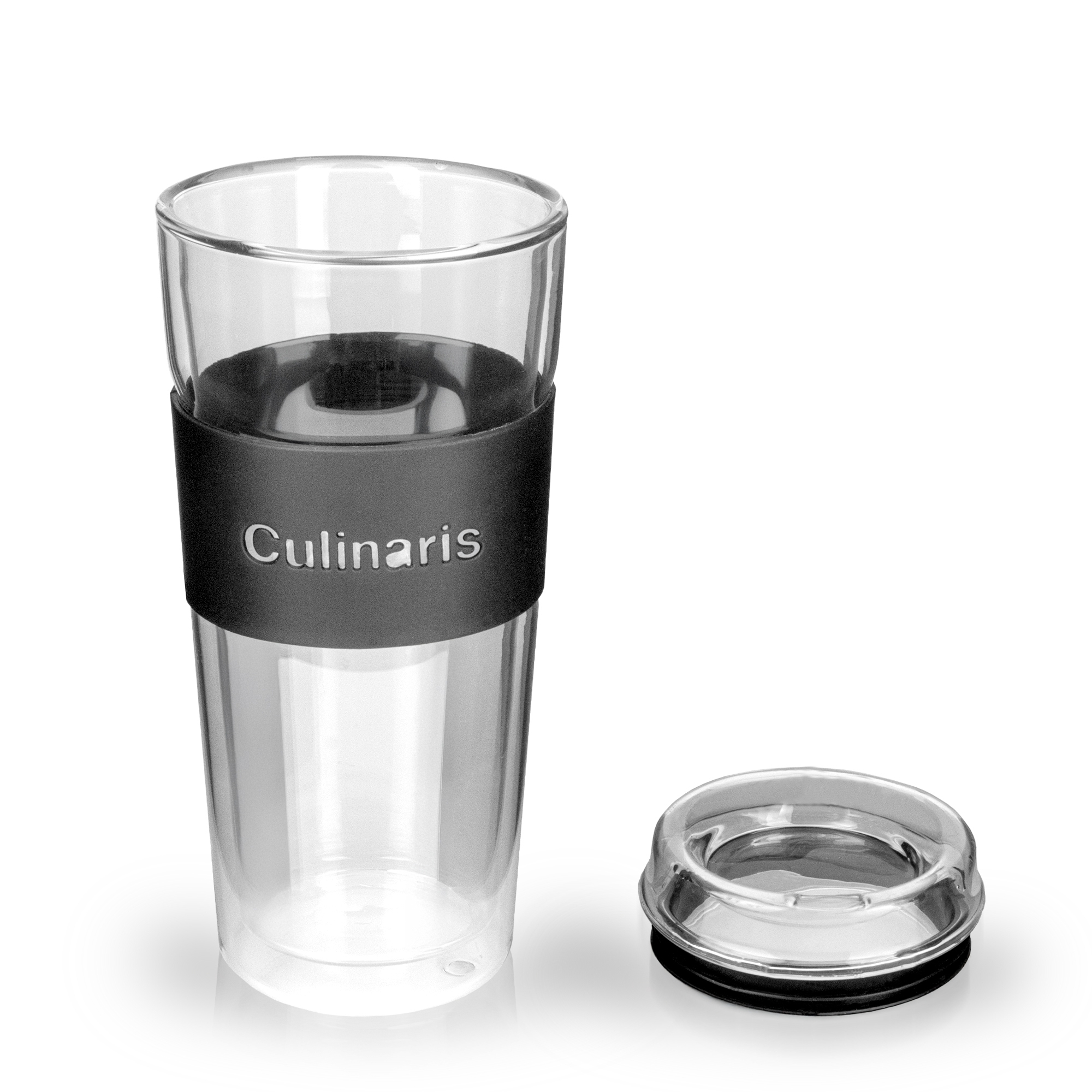 Glasmug - Portare - 420 ml - schwarz | Culinaris