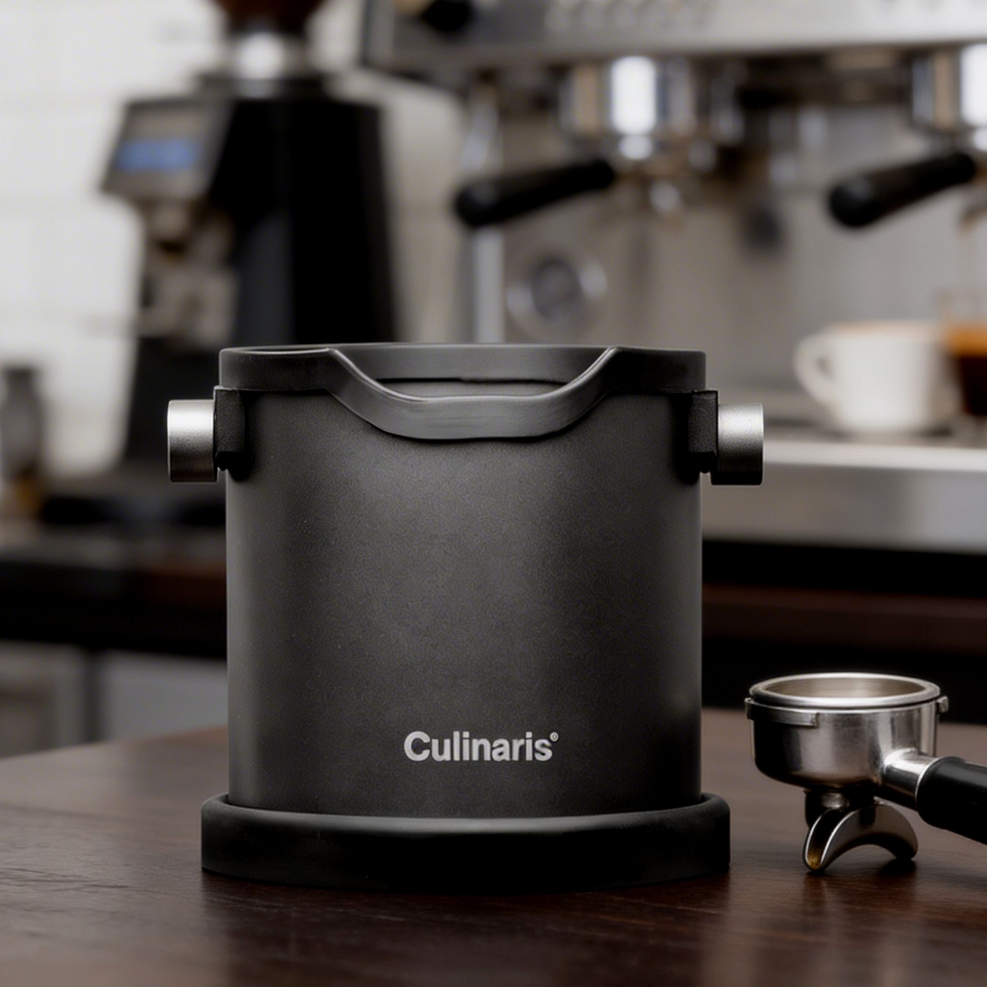Espresso Ausschlagdose - schwarz matt | Culinaris