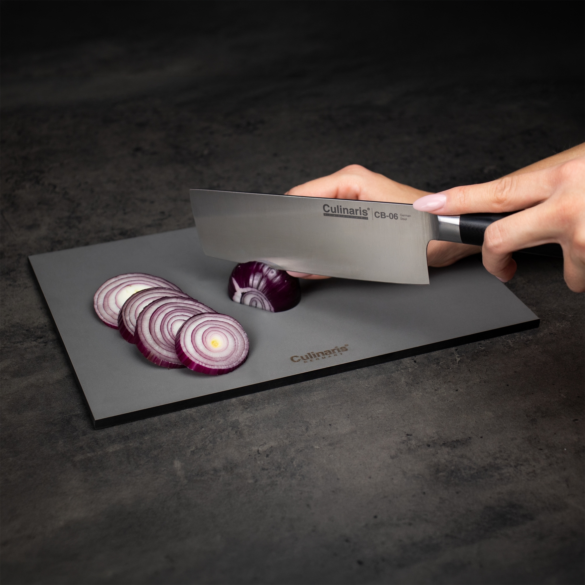 Schneidebrett NERO GRIGIO - 30 x 20 x 0,7 cm | Culinaris