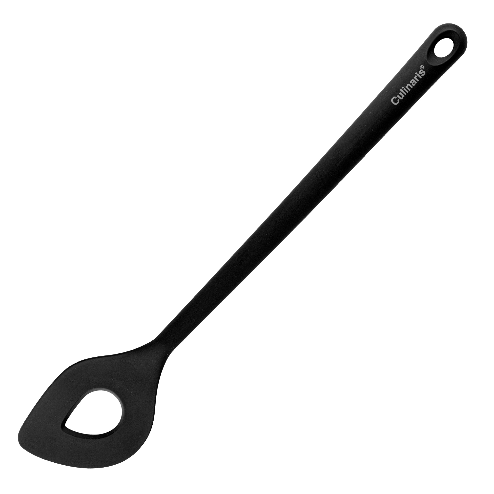Spitzlochlöffel - Silikon - schwarz | Culinaris