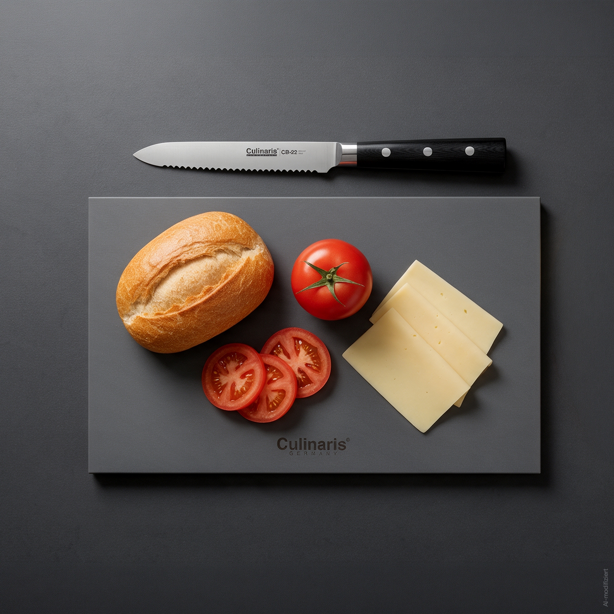 Universalmesser mit Wellenschliff - Black Serie - 13 cm - CB-22 | Culinaris
