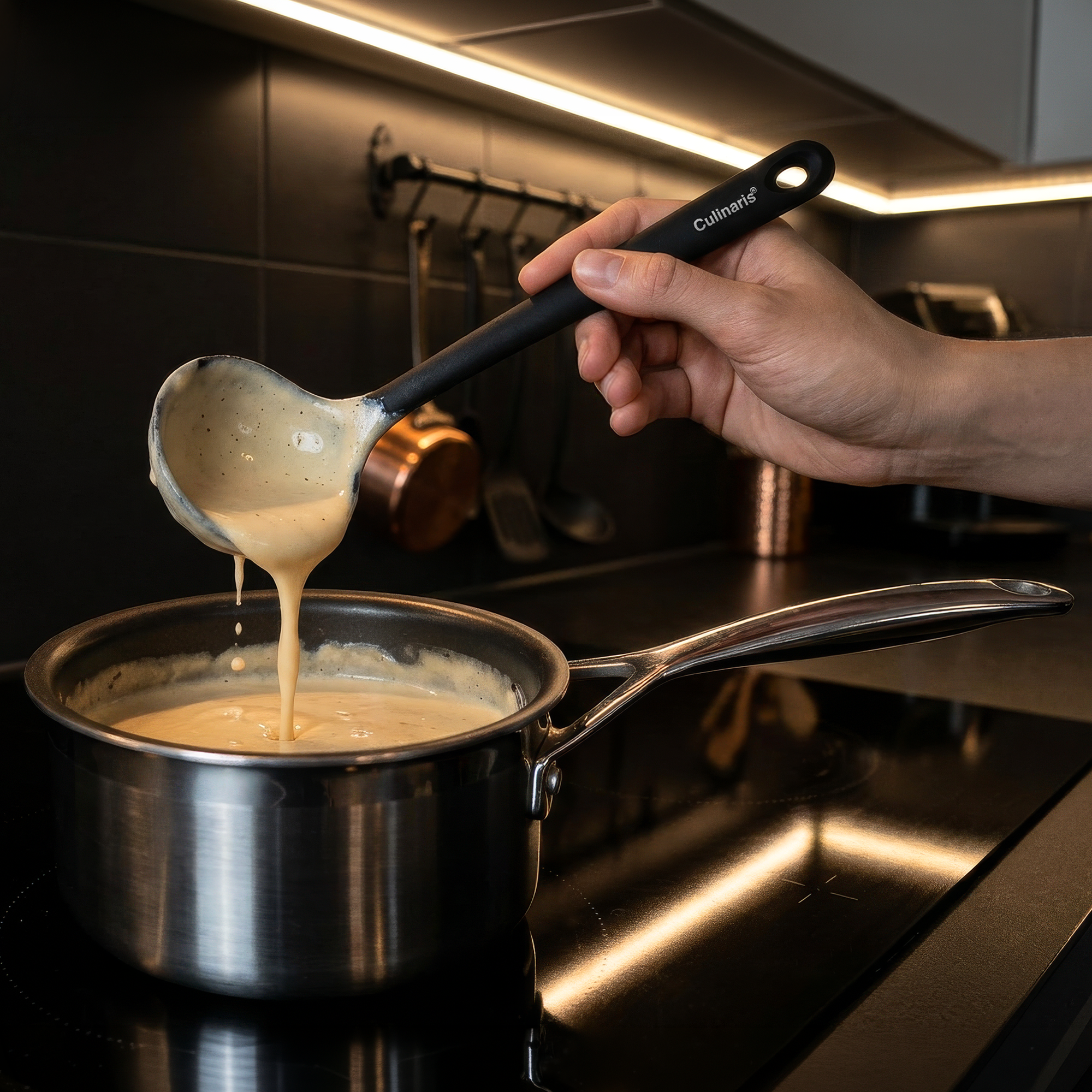 Schöpfkelle S - Silikon - schwarz | Culinaris