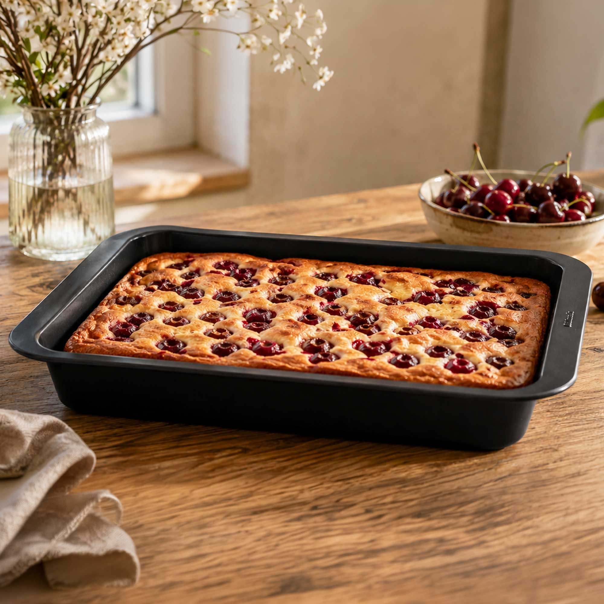 Kuchenblech mit Transportdeckel - PADEIRO - 37 cm | Culinaris