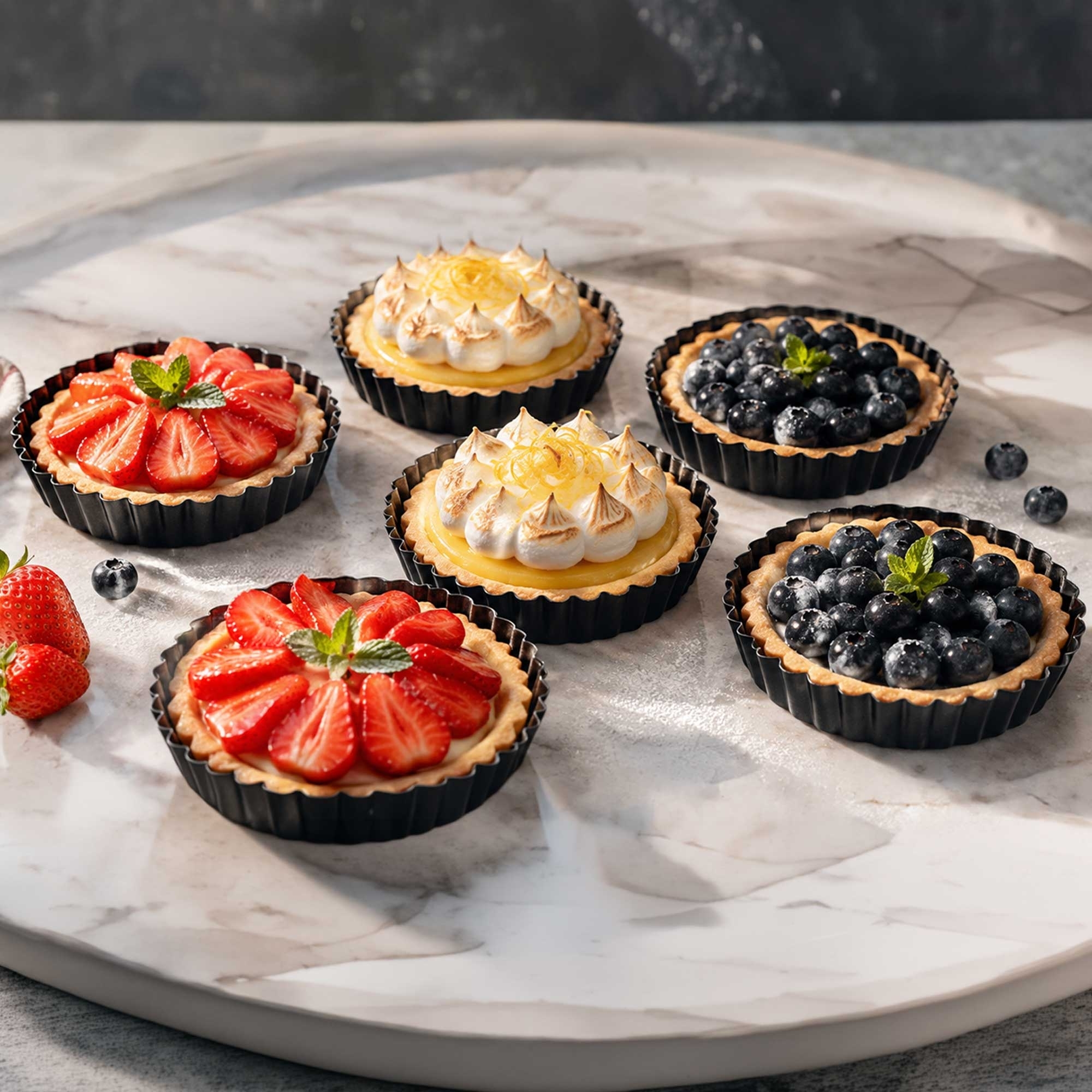 Tarteletteform - PADEIRO - 12 cm - 6er Set | Culinaris
