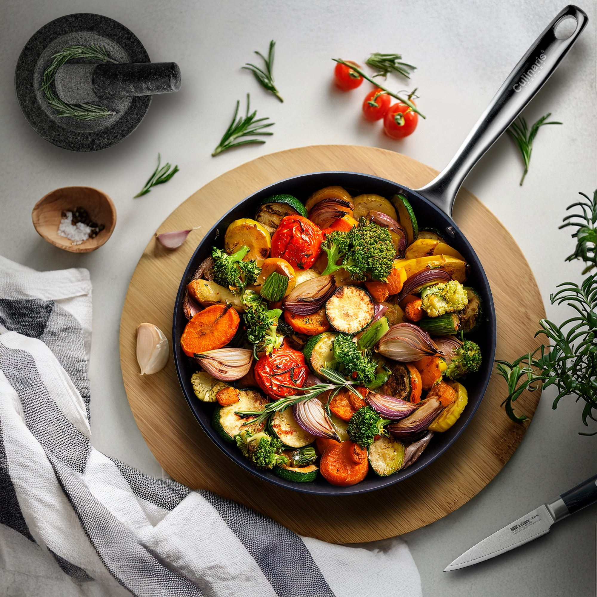 Eisenpfanne - Martella - 28 cm - Eingebrannt | Culinaris