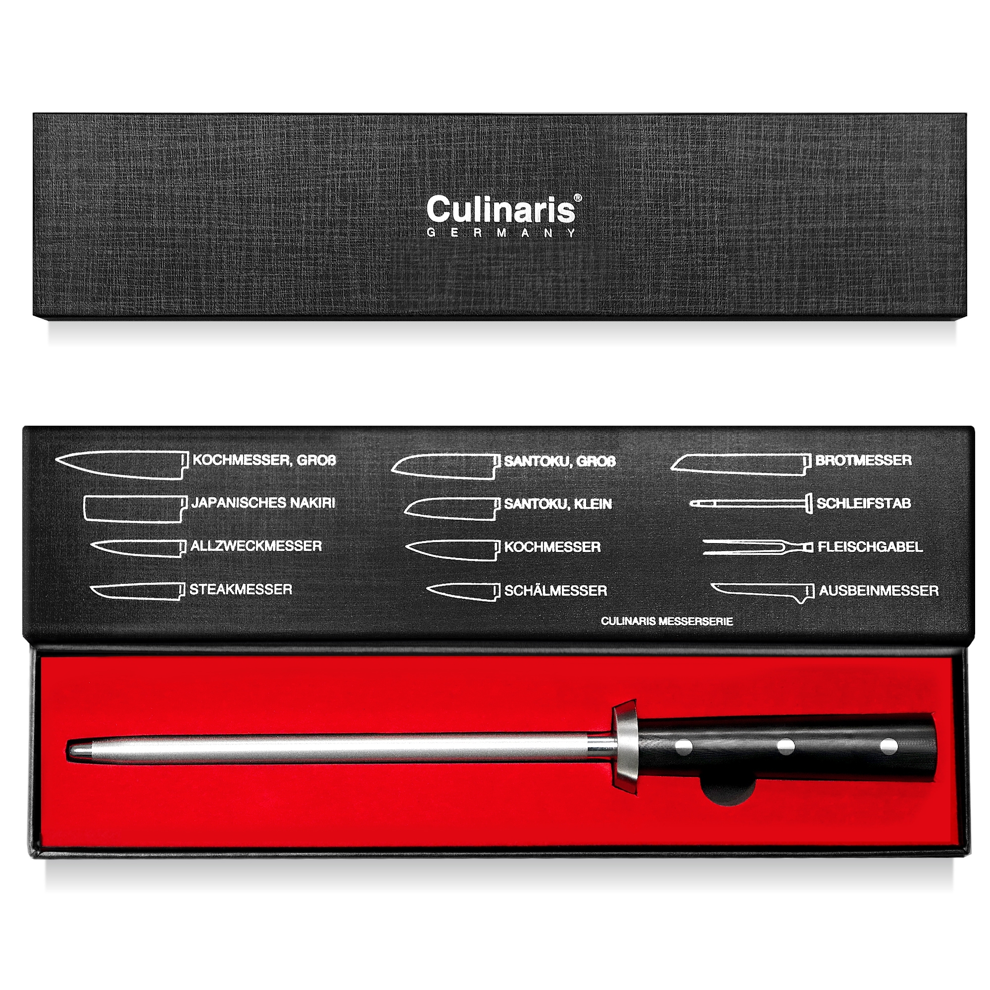 Schleifstab - Black Serie - 23 cm - CB-12 | Culinaris