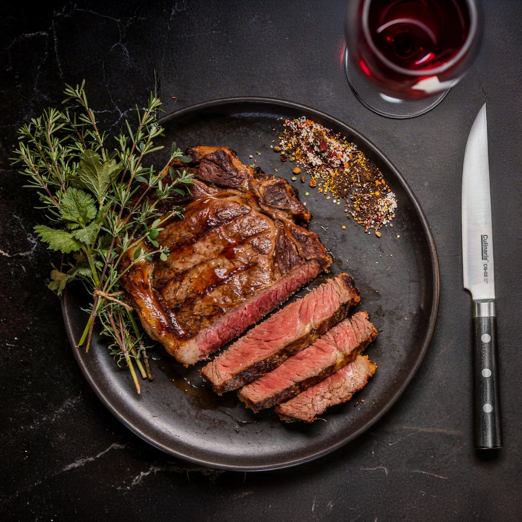 Steakmesser - Black Serie - 13,5 cm - CB-03 | Culinaris