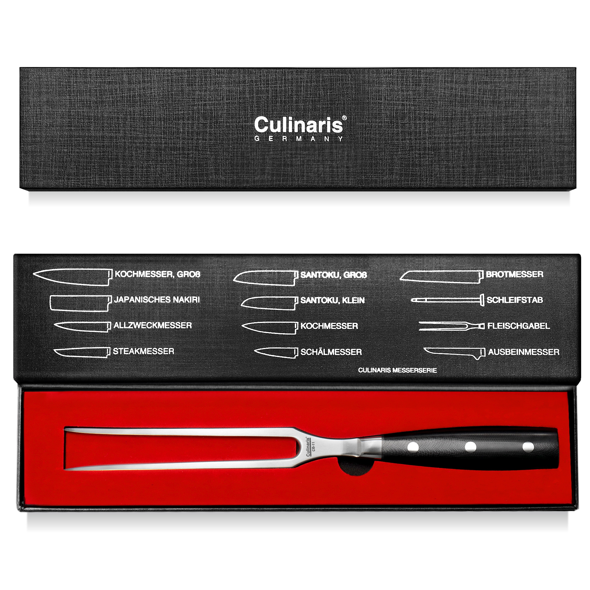 Fleischgabel - Black Serie - 19 cm - CB-11 | Culinaris