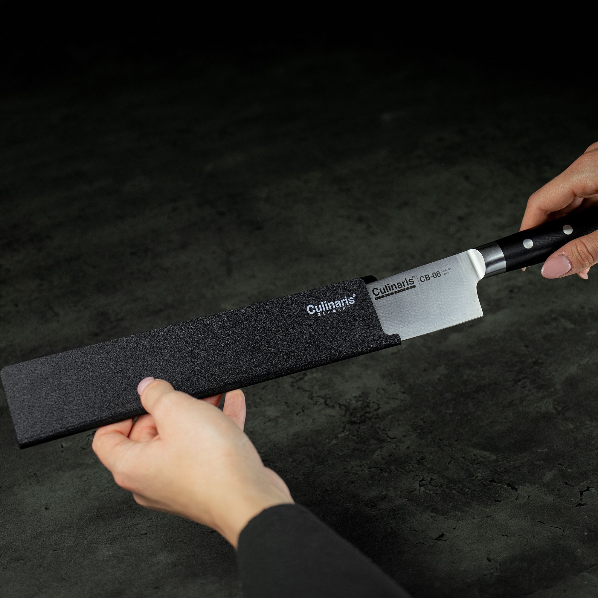 Klingenschutz - Black Serie - 25 x 5 cm - CB-30 | Culinaris