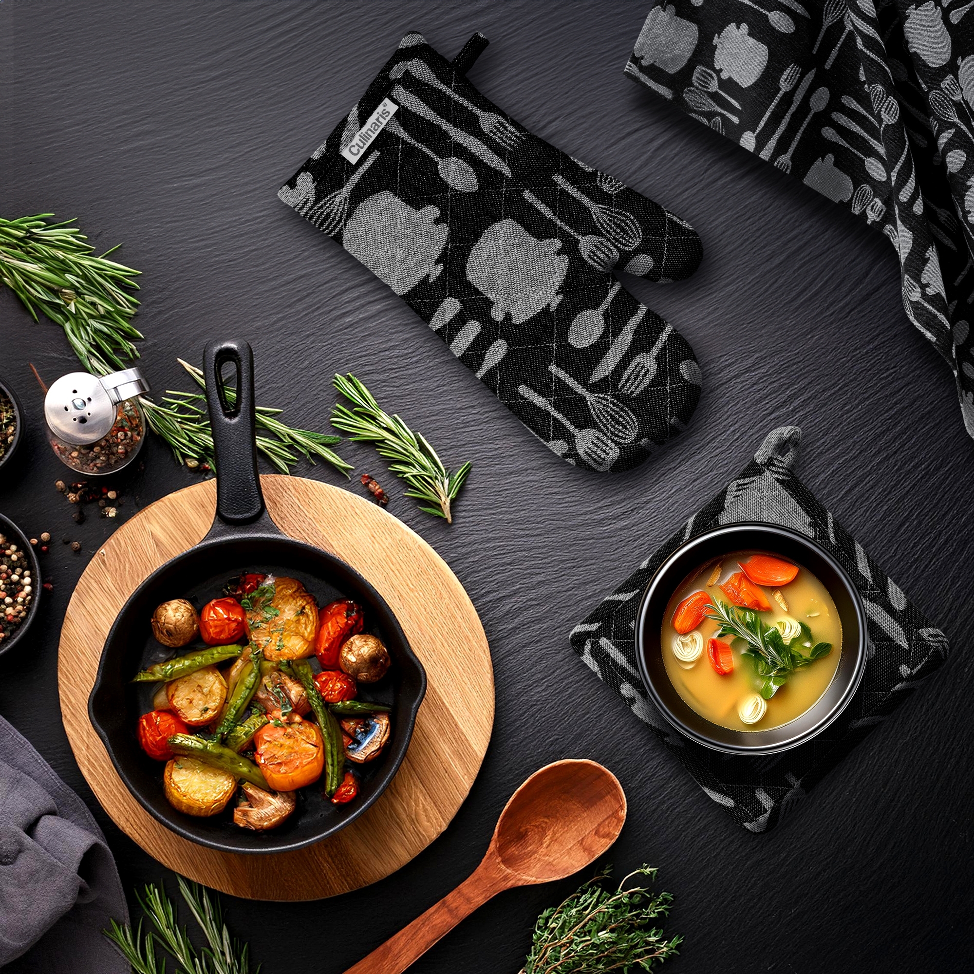 Topflappen - Black Cutlery | Culinaris