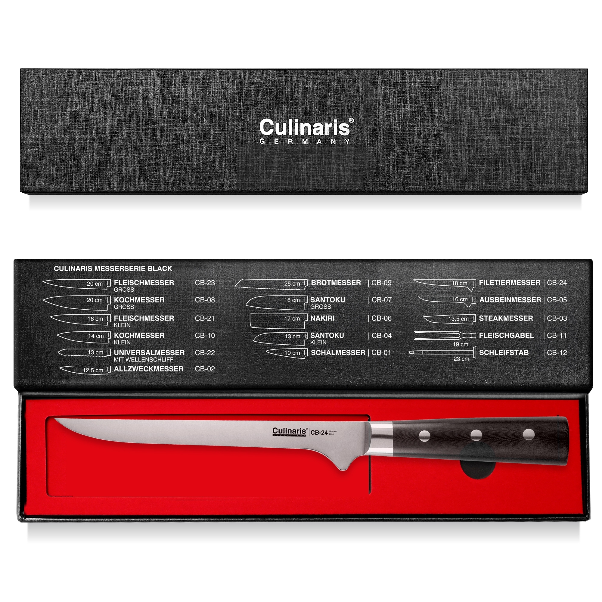 Filetiermesser - Black Serie - 18 cm - CB-24 | Culinaris