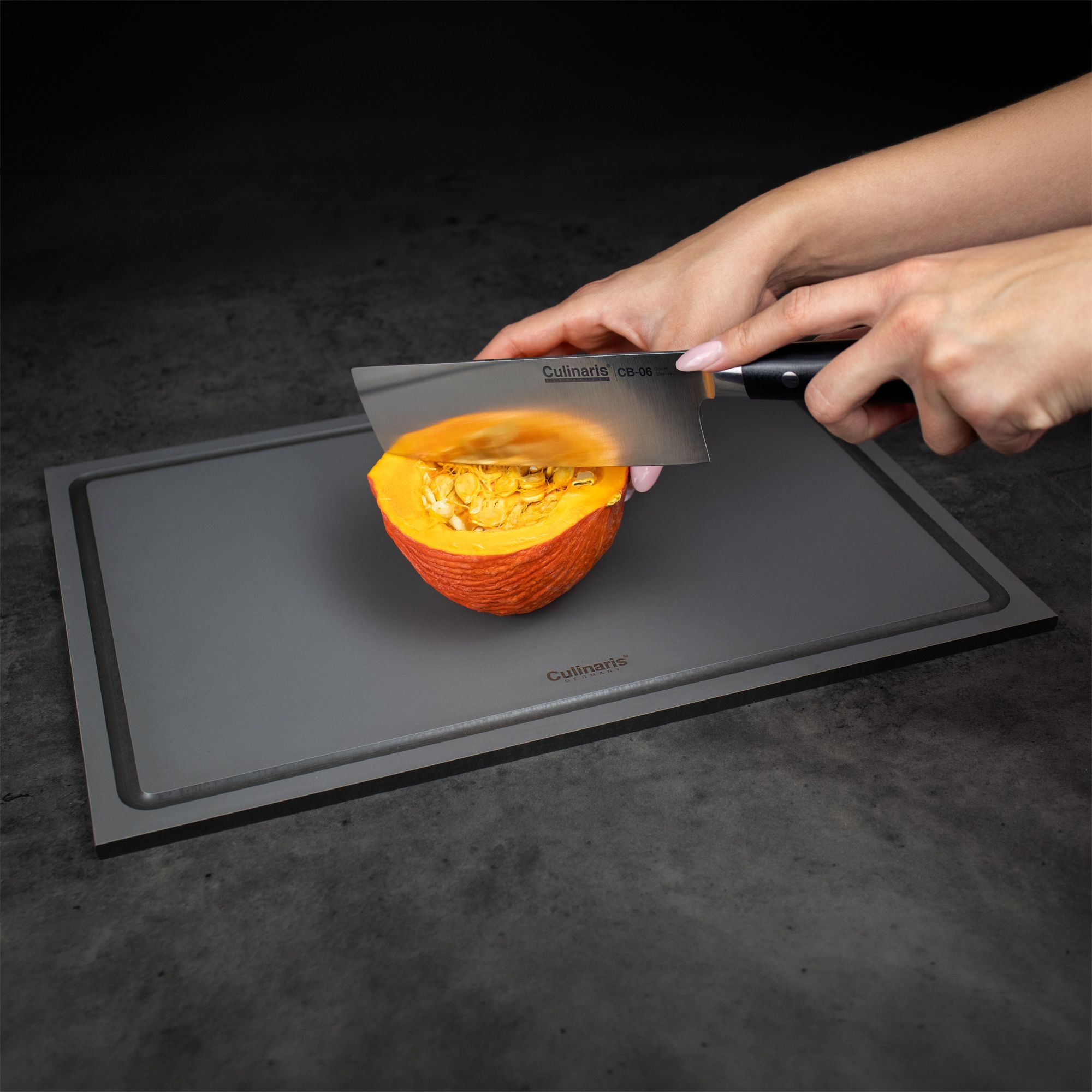 Schneidebrett NERO GRIGIO - 45 x 30 x 0,9 cm | Culinaris