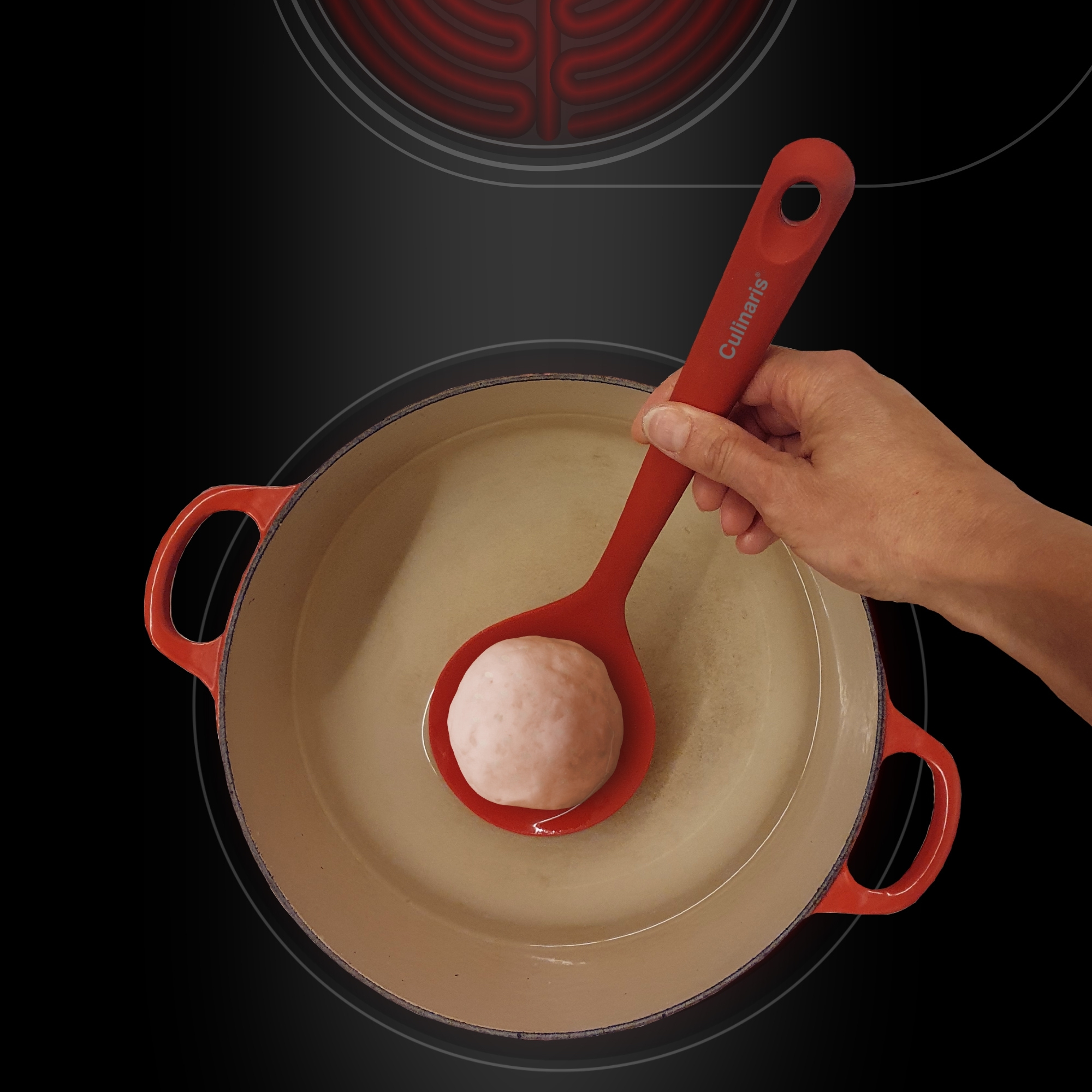Schöpfkelle - Silikon - rot | Culinaris
