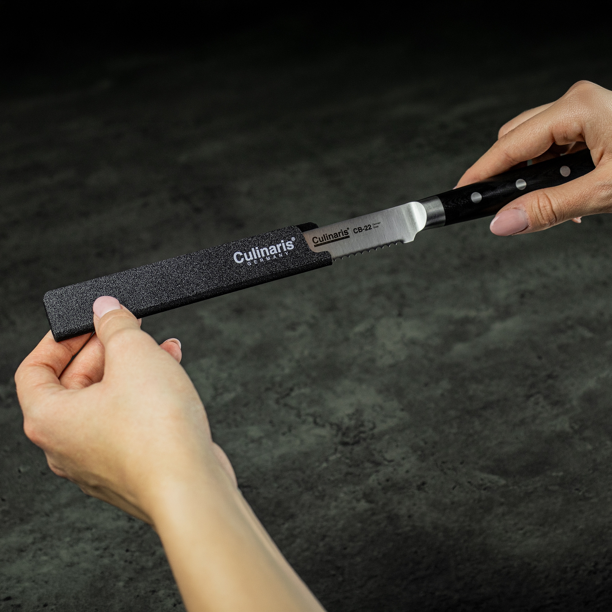 Klingenschutz - Black Serie - 15 x 2,5 cm - CB-26 | Culinaris