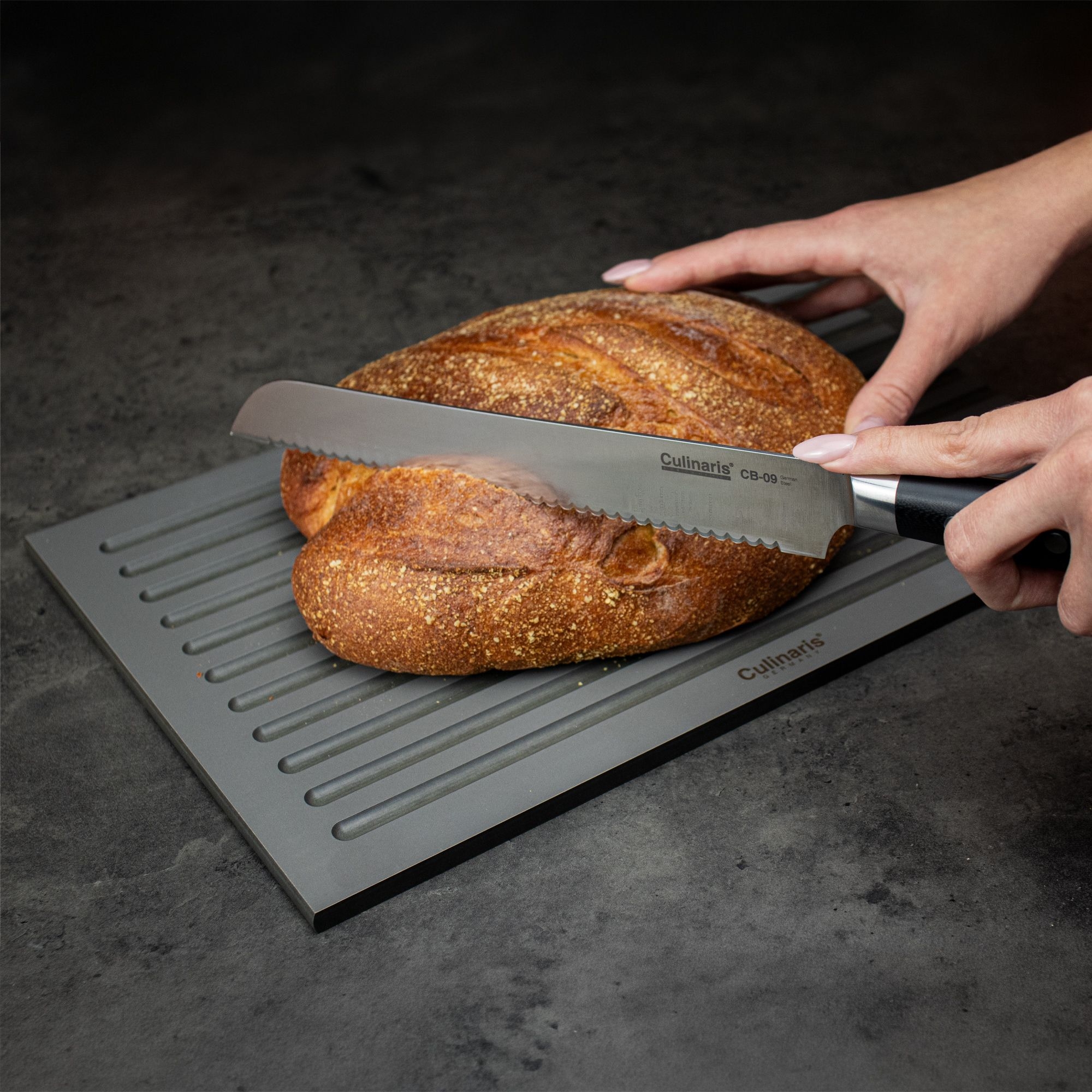 Schneidebrett NERO GRIGIO - 40 x 25 x 0,9 cm | Culinaris