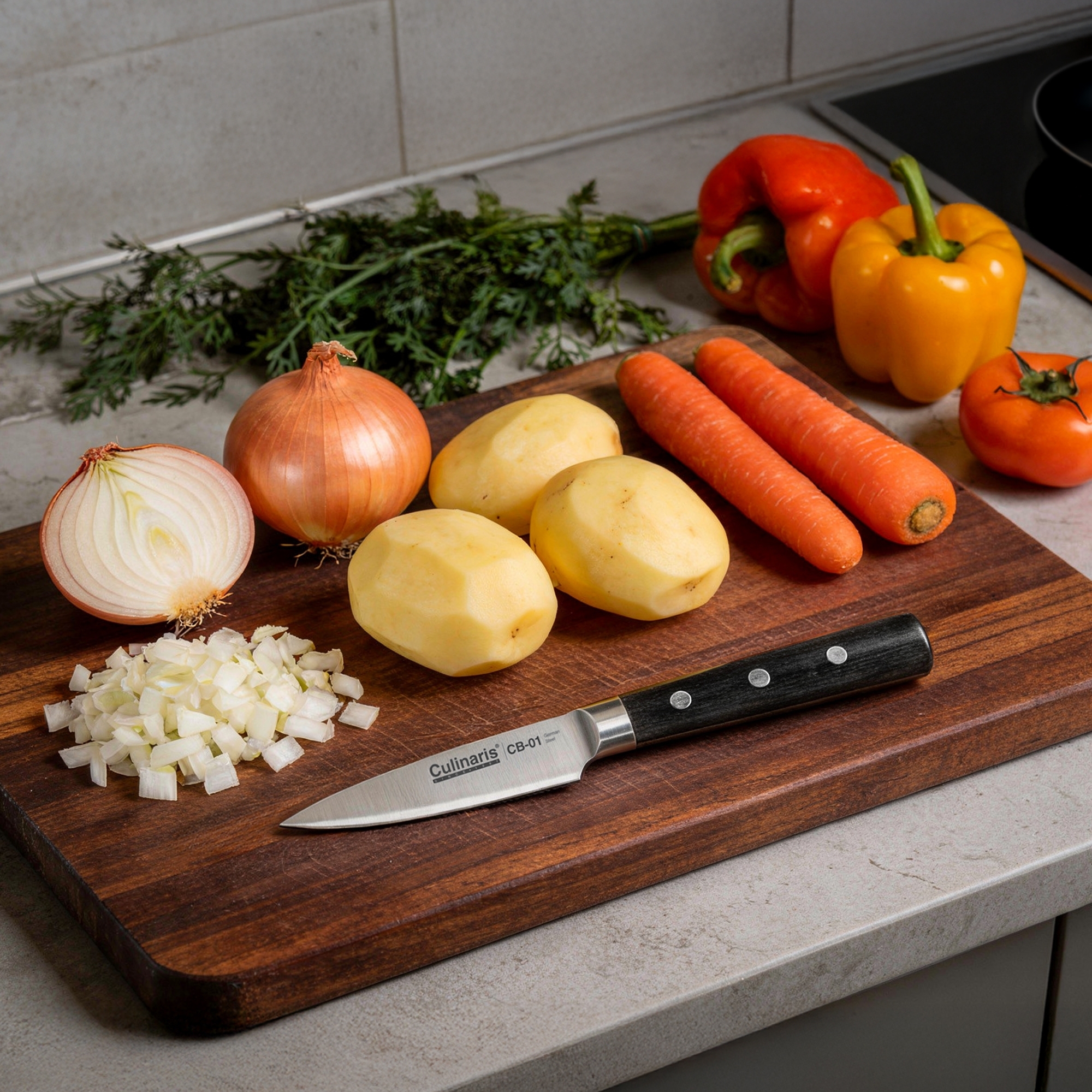 Schälmesser - Black Serie - 10 cm - CB-01 | Culinaris
