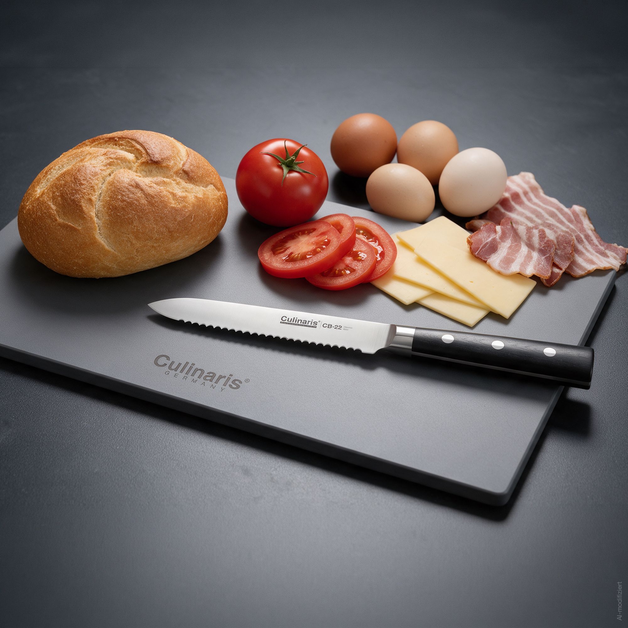 Schneidebrett NERO GRIGIO - 25 x 15 x 0,7 cm | Culinaris