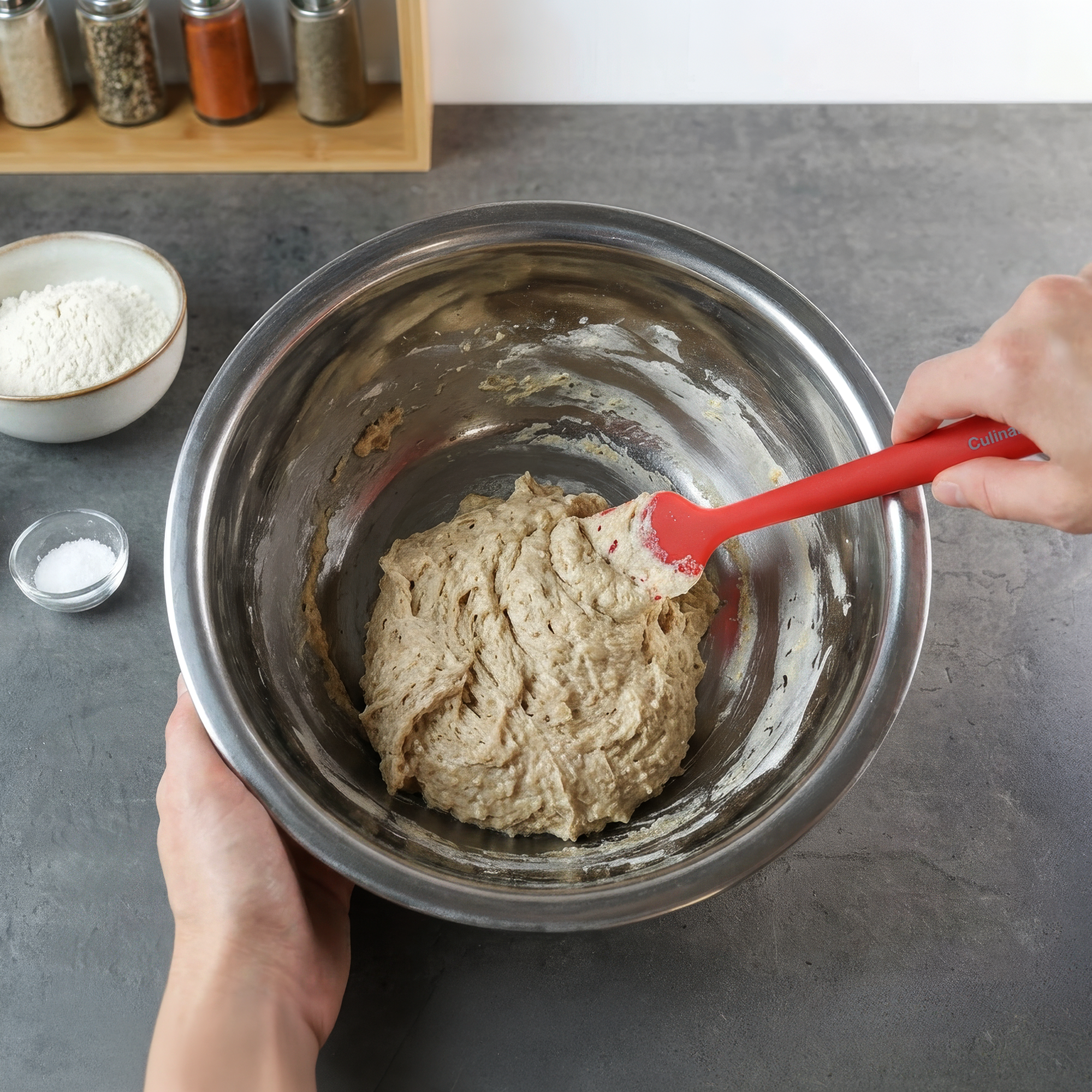 Teigschaber S - Silikon - rot | Culinaris