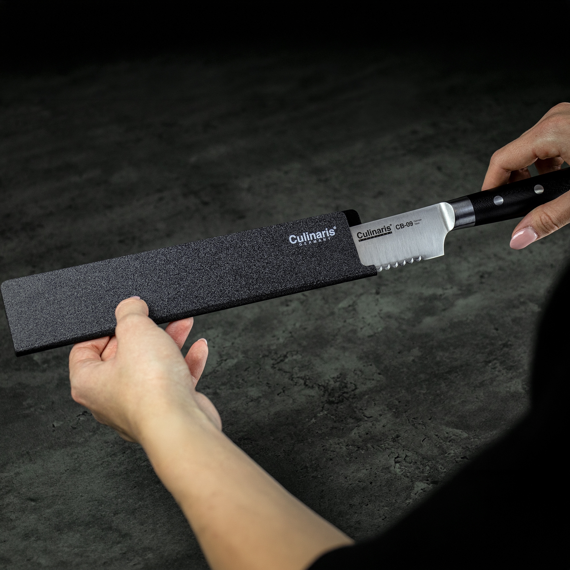 Klingenschutz - Black Serie - 25 x 5 cm - CB-30 | Culinaris
