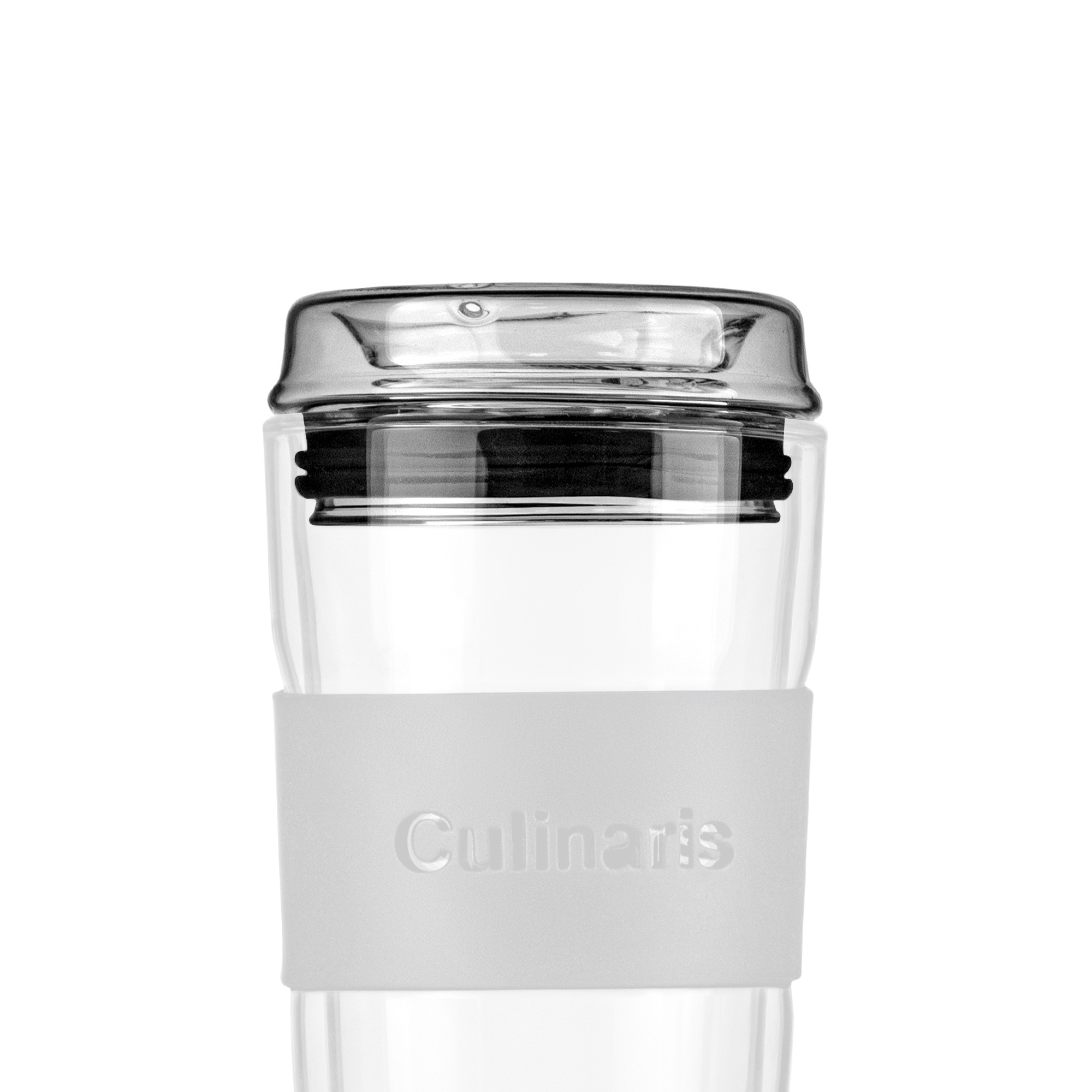 Ersatzdeckel für Glasmug + Dichtungsring schwarz - Portare | Culinaris