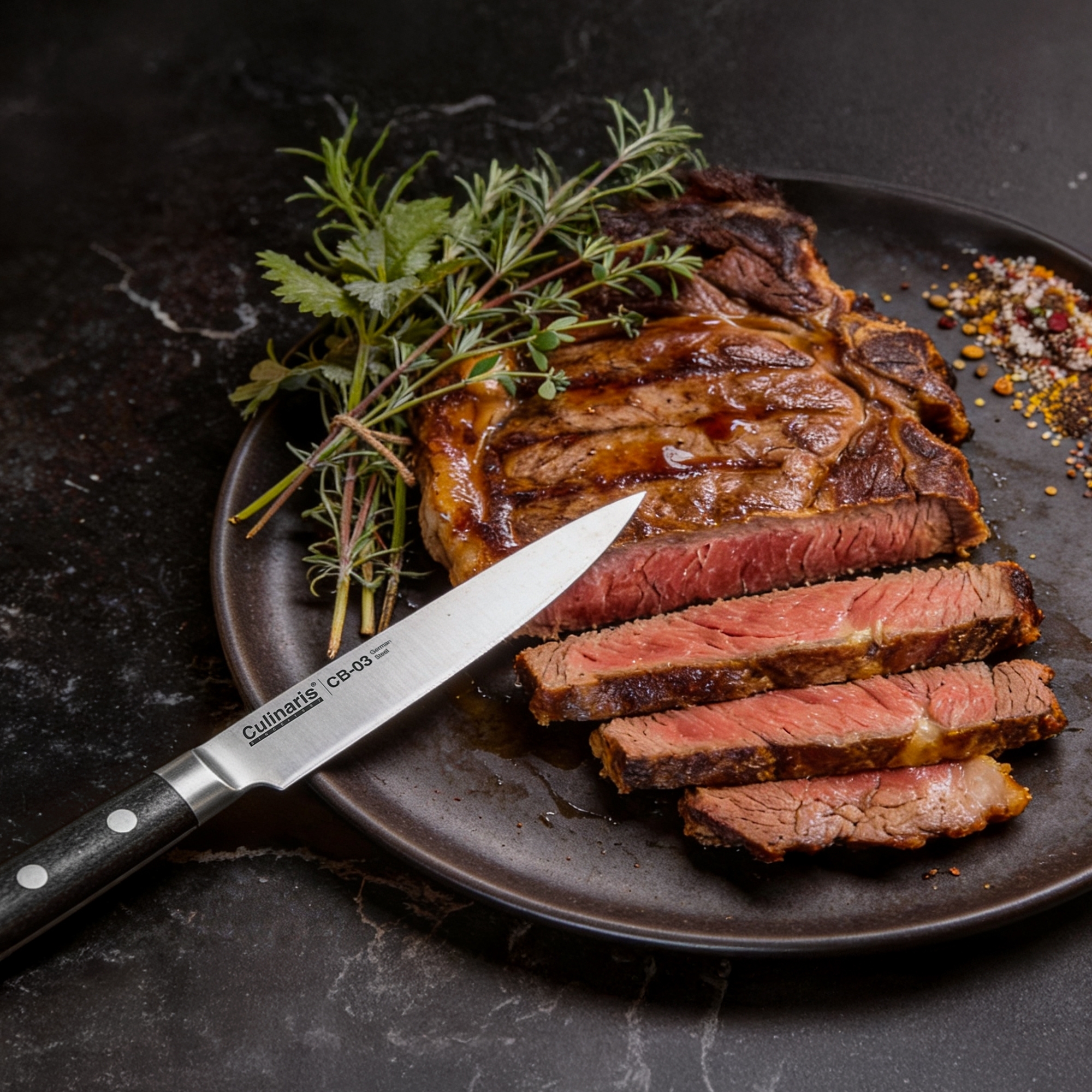 Steakmesser - Black Serie - 13,5 cm - CB-03 | Culinaris