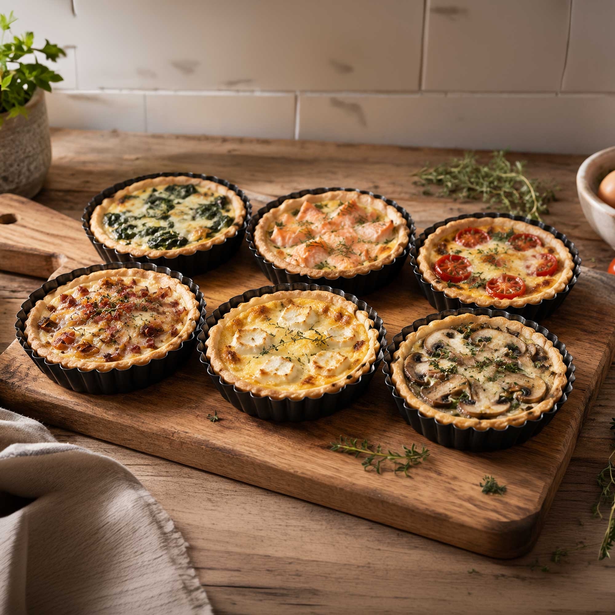 Tarteletteform - PADEIRO - 12 cm - 6er Set | Culinaris
