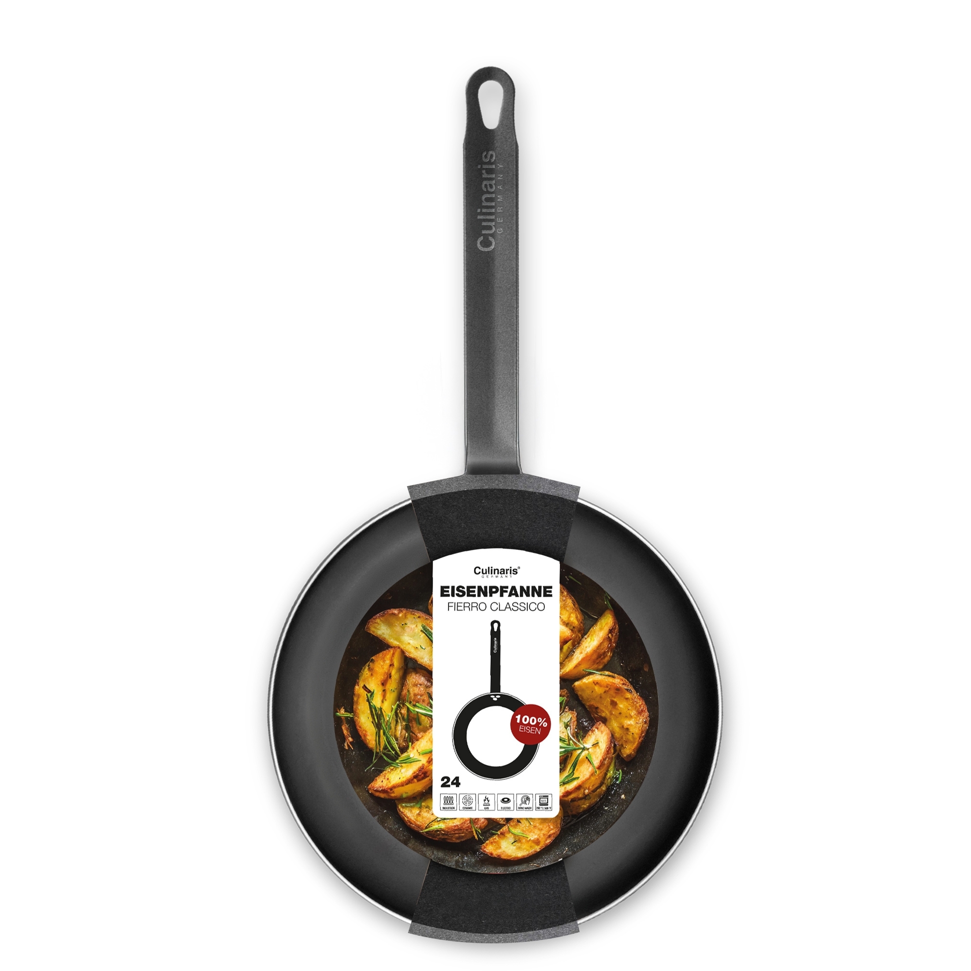 Eisenpfanne - Fierro Classico - 24 cm - Eingebrannt | Culinaris