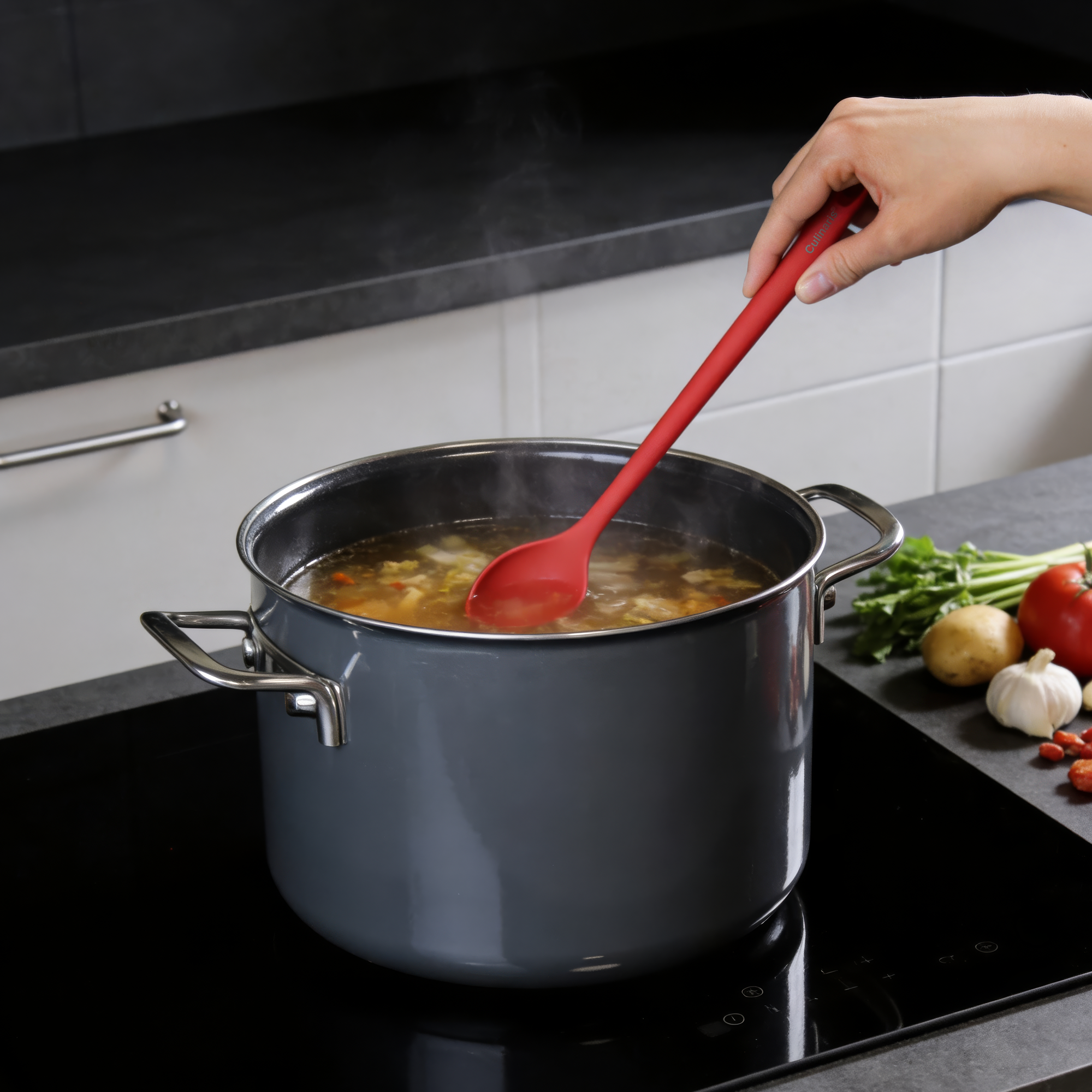 Kochlöffel - Silikon - rot | Culinaris