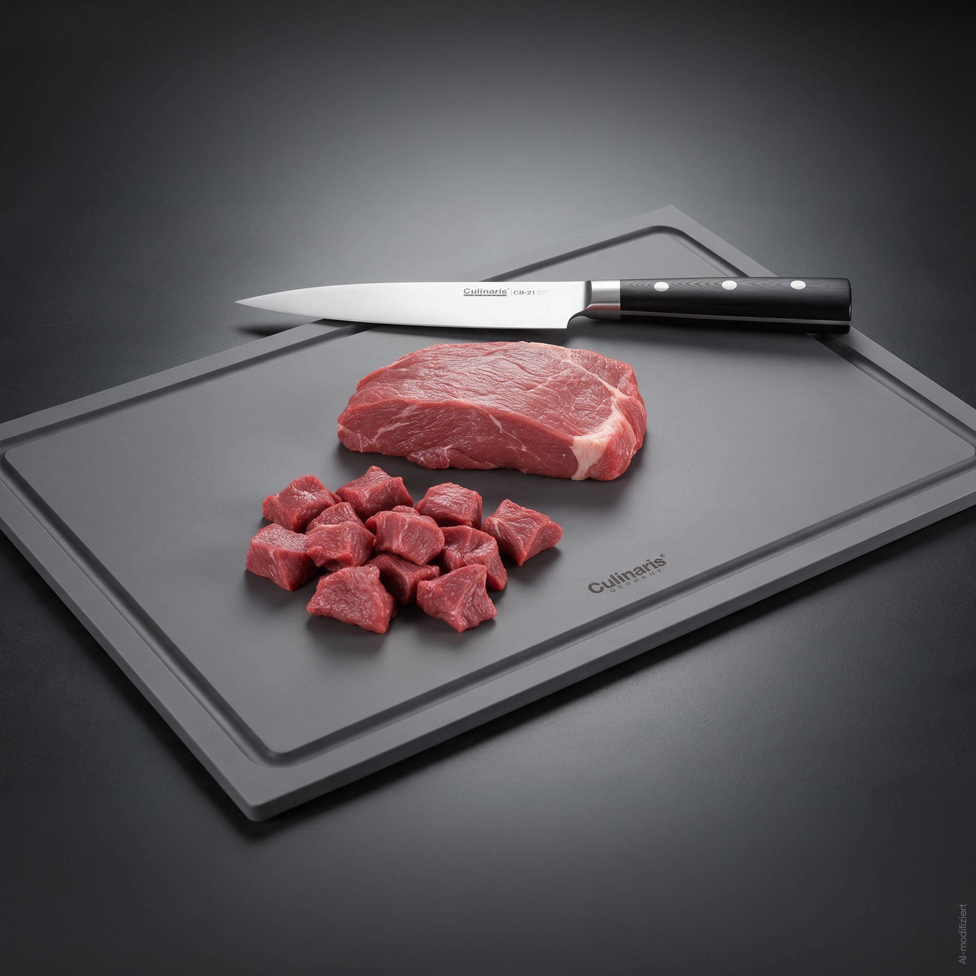 Schneidebrett NERO GRIGIO - 45 x 30 x 0,9 cm | Culinaris