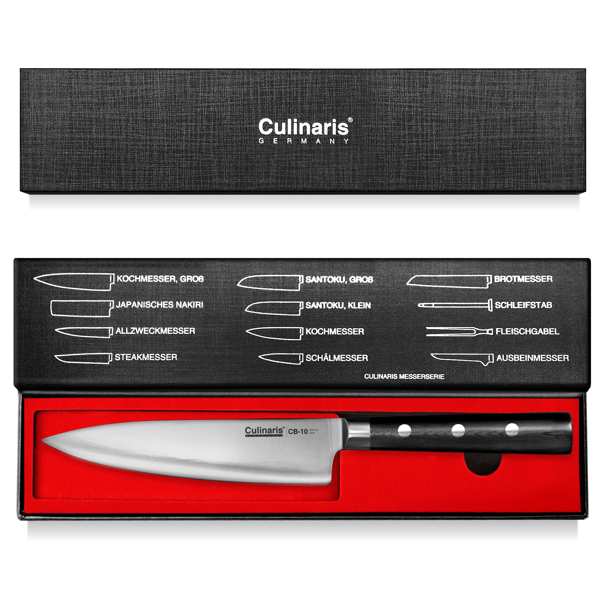 Kochmesser klein - Black Serie - 14 cm - CB-10 | Culinaris