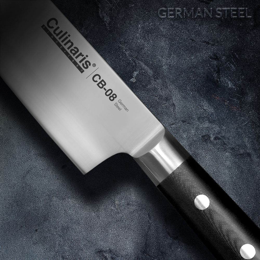 Kochmesser groß - Black Serie - 20 cm - CB-08 | Culinaris
