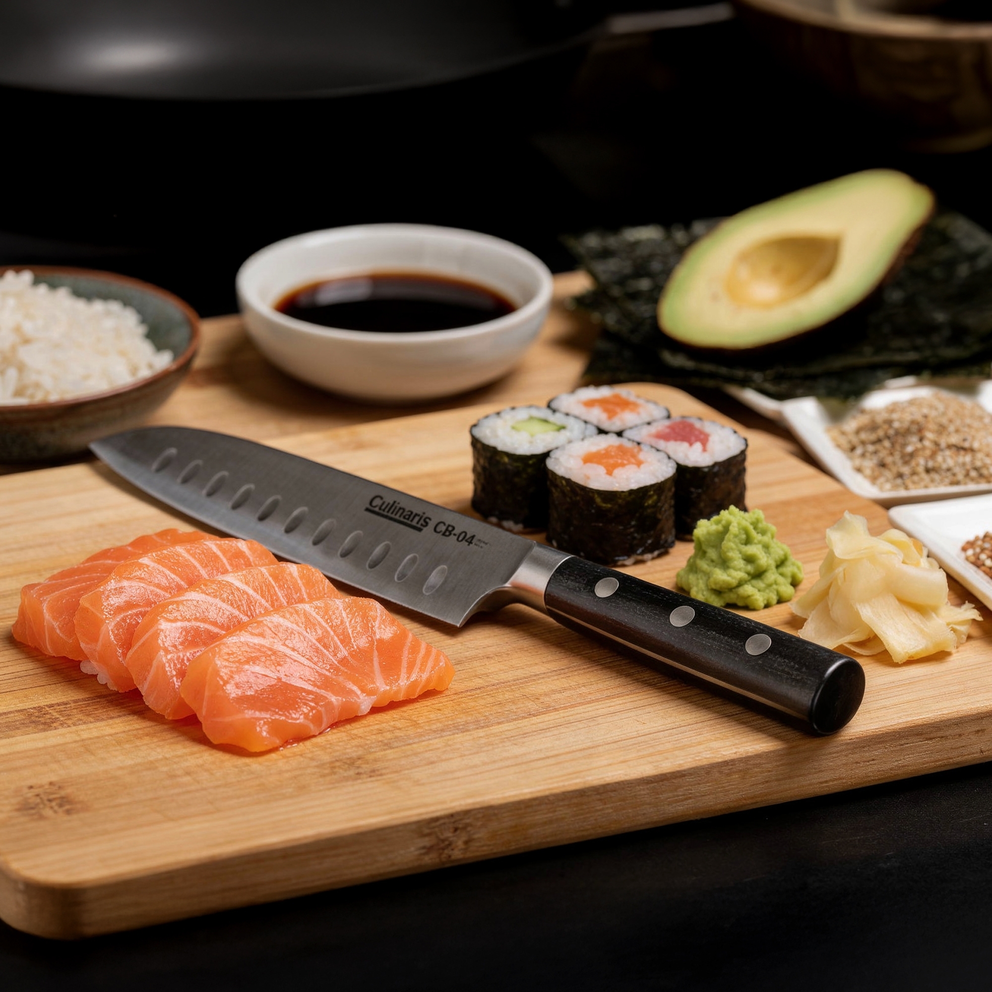 Santoku klein - Black Serie - 13 cm - CB-04 | Culinaris